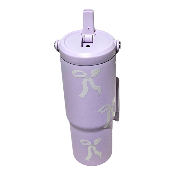 HYDRAPEAK Nomad Lilac Bow 32 Oz Insulated Water Bottle Tumbler Artisan Spring - Picture 3 of 4